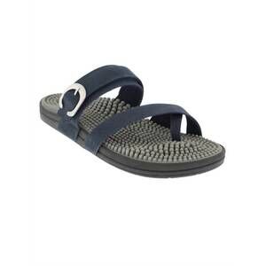 NEW KENKOH women's aura-v therapeutic massage sandal in navy